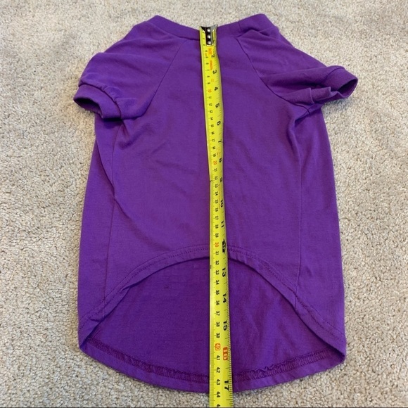 Bieber Fever small dog breed purple t-shirt size large - Picture 4 of 7